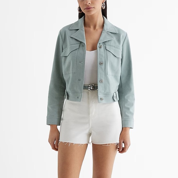 NEW YEARS SPECIAL: Express Twill Cropped Jacket - Picture 2 of 3